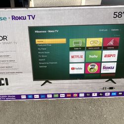 58” Inch Hisense Smart Roku UHDTV 4K 