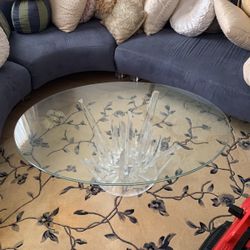 Oval Acrylic Coffee table