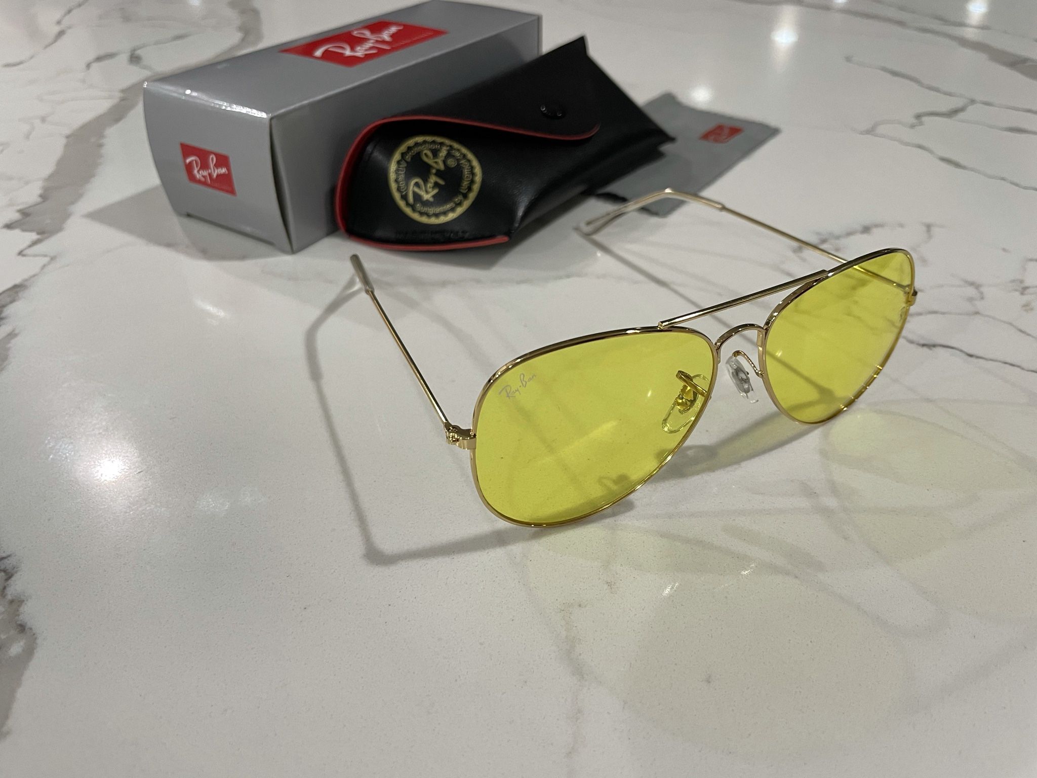 New Rayban Aviator Sunglasses
