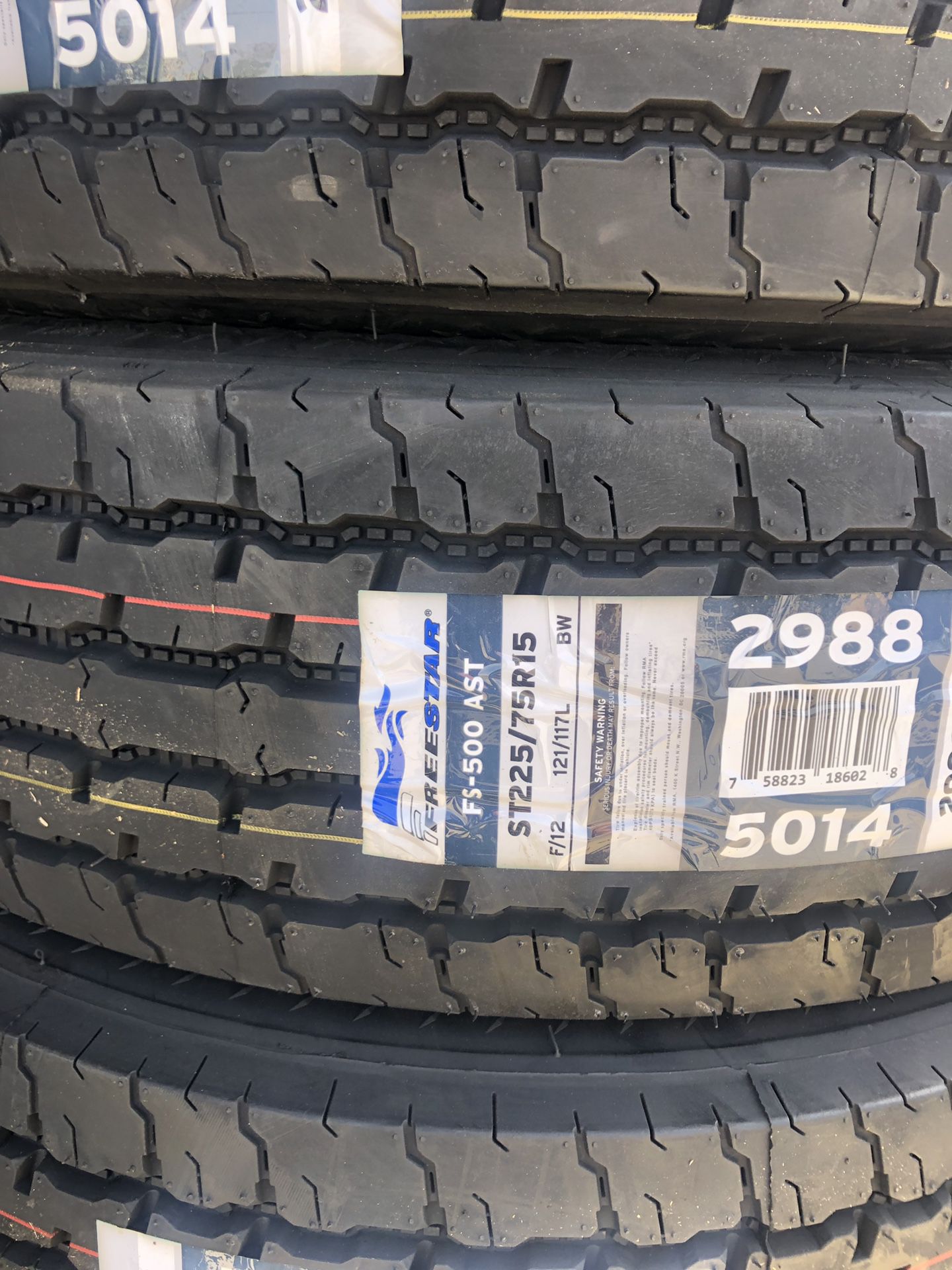 225/75/15 new trailer tires 12 ply