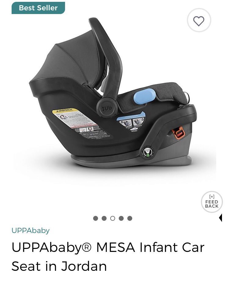 UPPA baby MESA car seat for infants - gray