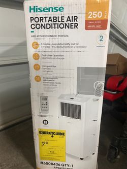 Hisense 6,000 BTU DOE (8,000 ASHRAE) Portable Air Conditioner