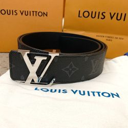 Black Monogram Reversible Belt