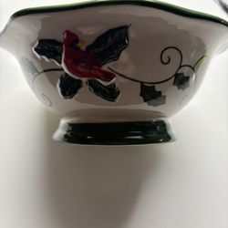 Set Of Four Ceramic Holiday Bowls 