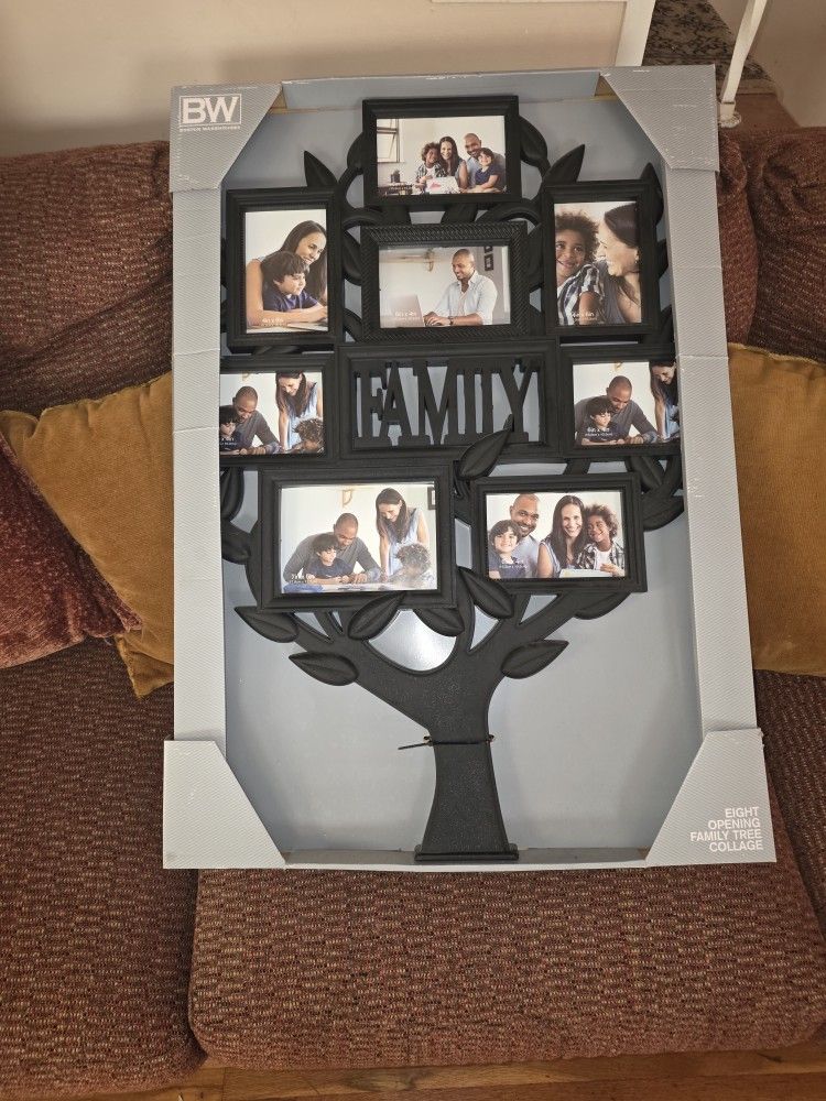 Eight photo family tree photo frame