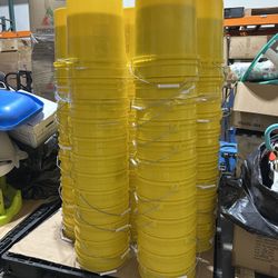 95 Used 5-Gallon Yellow Buckets – Bulk Lot