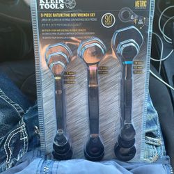 Klein Tools 8pc Ratcheting Box Wrench Set