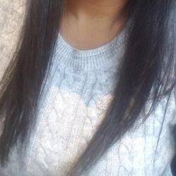 H&M Gray Cable Knit Sweater