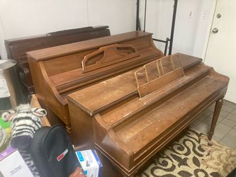 3 Old Pianos