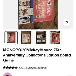 Mickey Mouse Monopoly ( 75th anniversary edition)