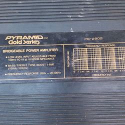 Pyramid gold series amplifier