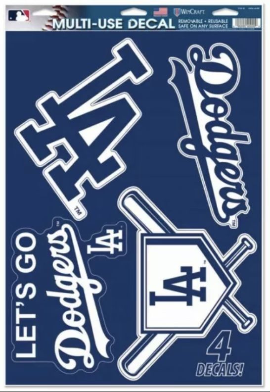 Removable WinCraft Official Los Angeles Dodgers Multi-use Decals