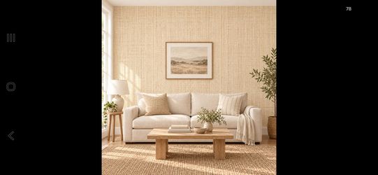 Beige Woven Mesh Wicker Screen Wall Paper
