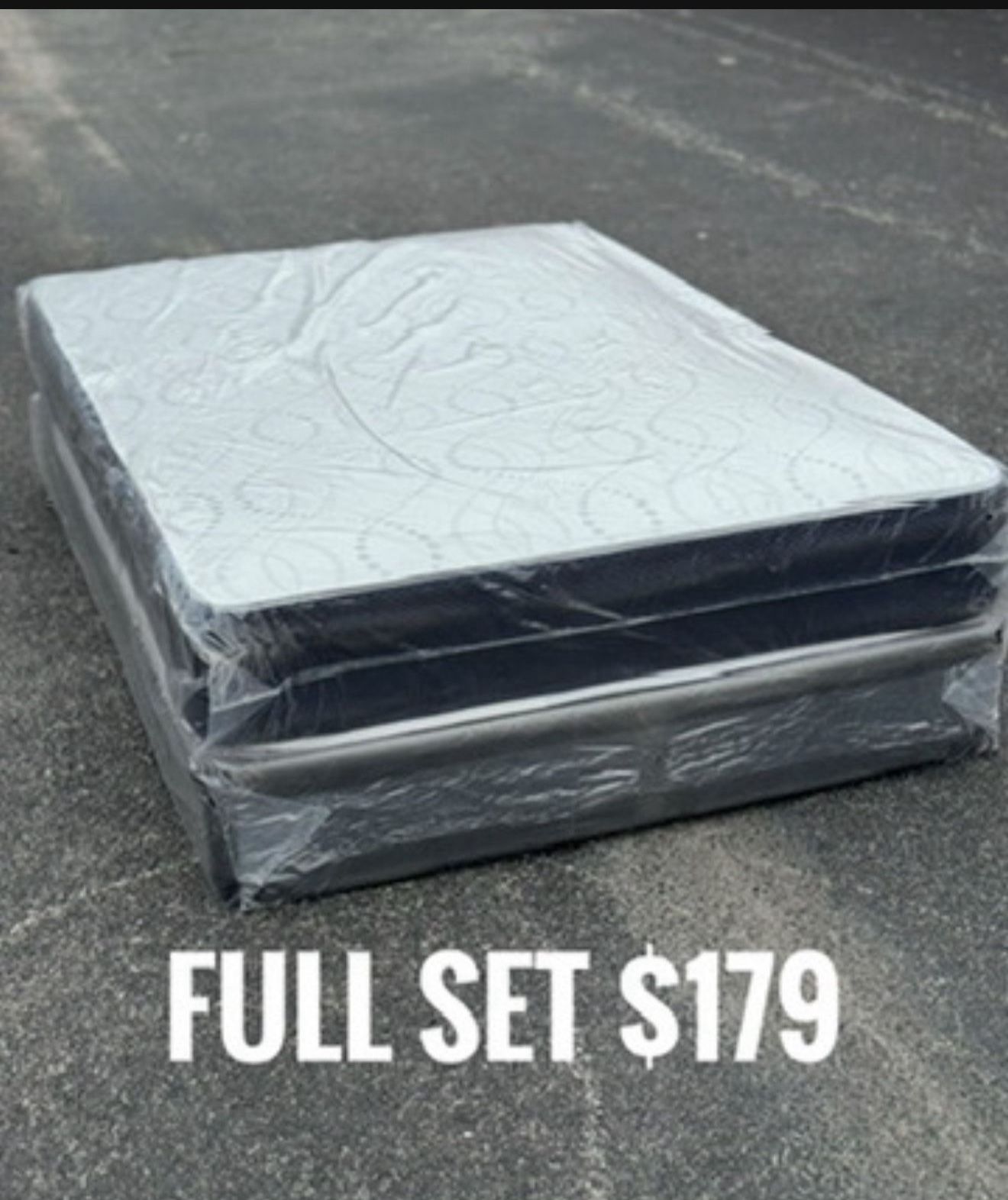 NEW Mattress Full Size With Box Spring // Offer 🚚