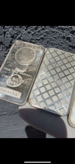 5 oz 999 fine silver bars