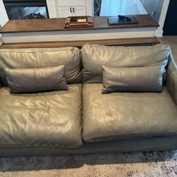 Soft Leather Couch and Sofa