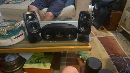 Klipsch Quintet 3speaker Surround Satellite & Center Home Theater Speakers 
