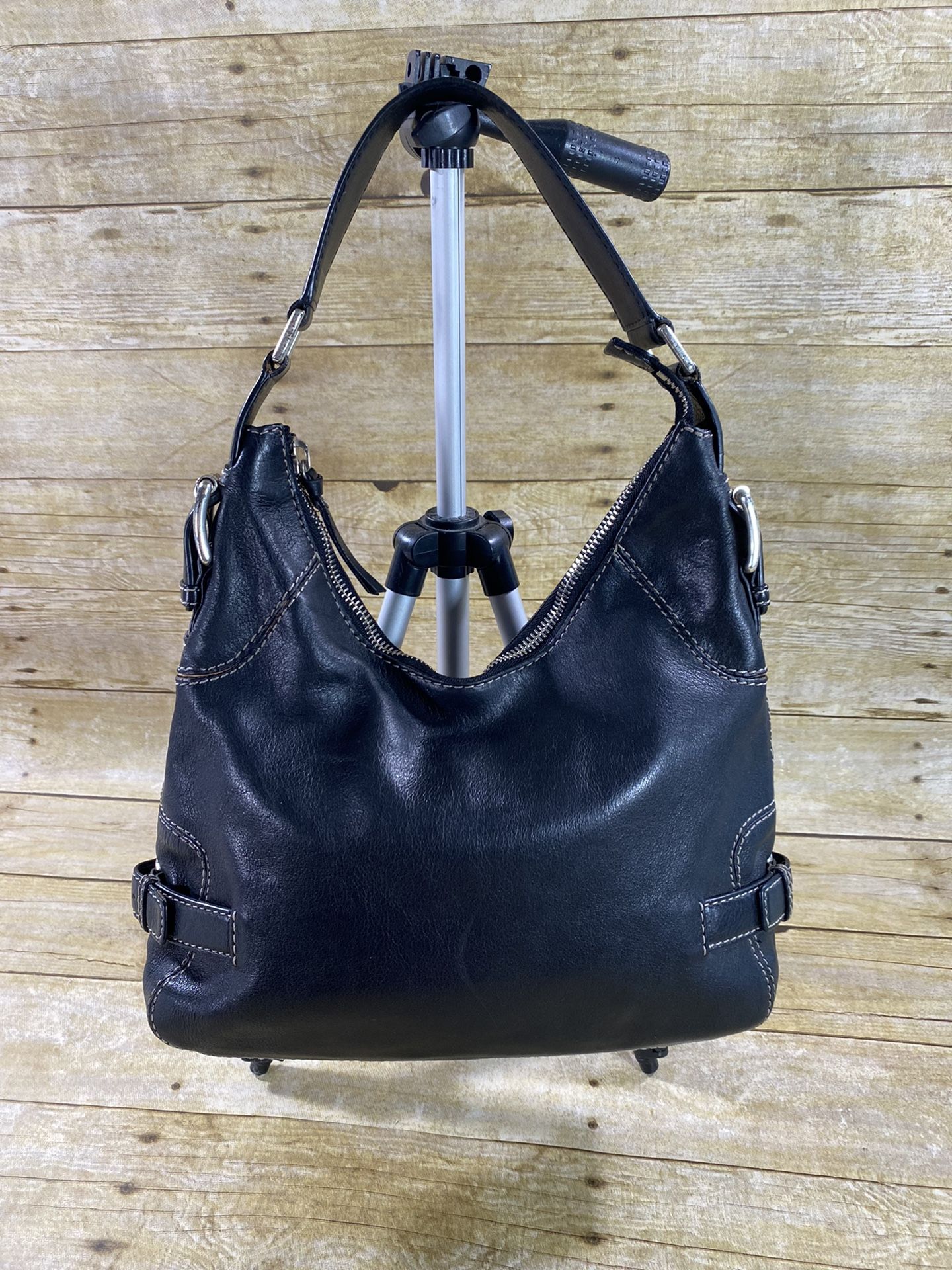 Michael Kors Black Leather Shoulder Bag