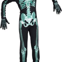 Glow-in-the-Dark Skeleton Halloween Costume