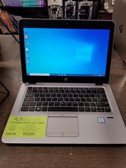 HP EliteBook 820 G3 12.5" Laptop i7 2.60GHz 8GB RAM 256GB SSD Webcam WiFi Bluetooth Windows 10 Pro