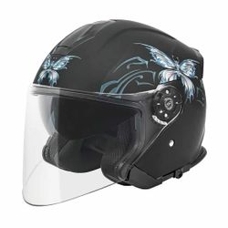  New VCAN V88 3/4 Open Face Motorcycle Scooter Helmet ECE & DOT Approved, Small