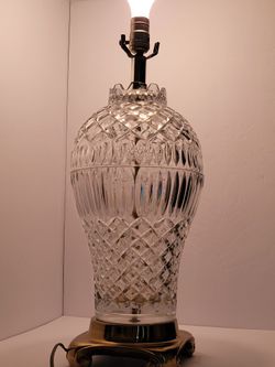 Vintage Crystal Cut Lamps