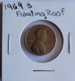 1969 S Lincoln Penny, Floating Roof