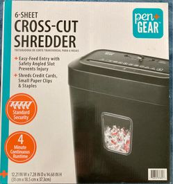 Pen + gear paper shredder