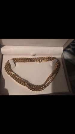 S.Steel gold plated chain