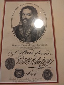 Thomas howard earl of Arundel 1636 original