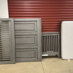 Soho Baby 4 in 1 Convertible Crib and Mattress