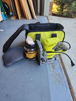 Ryobi 6 Amp Corded AC Biscuit Joiner Kit with Dust Collector and Bag