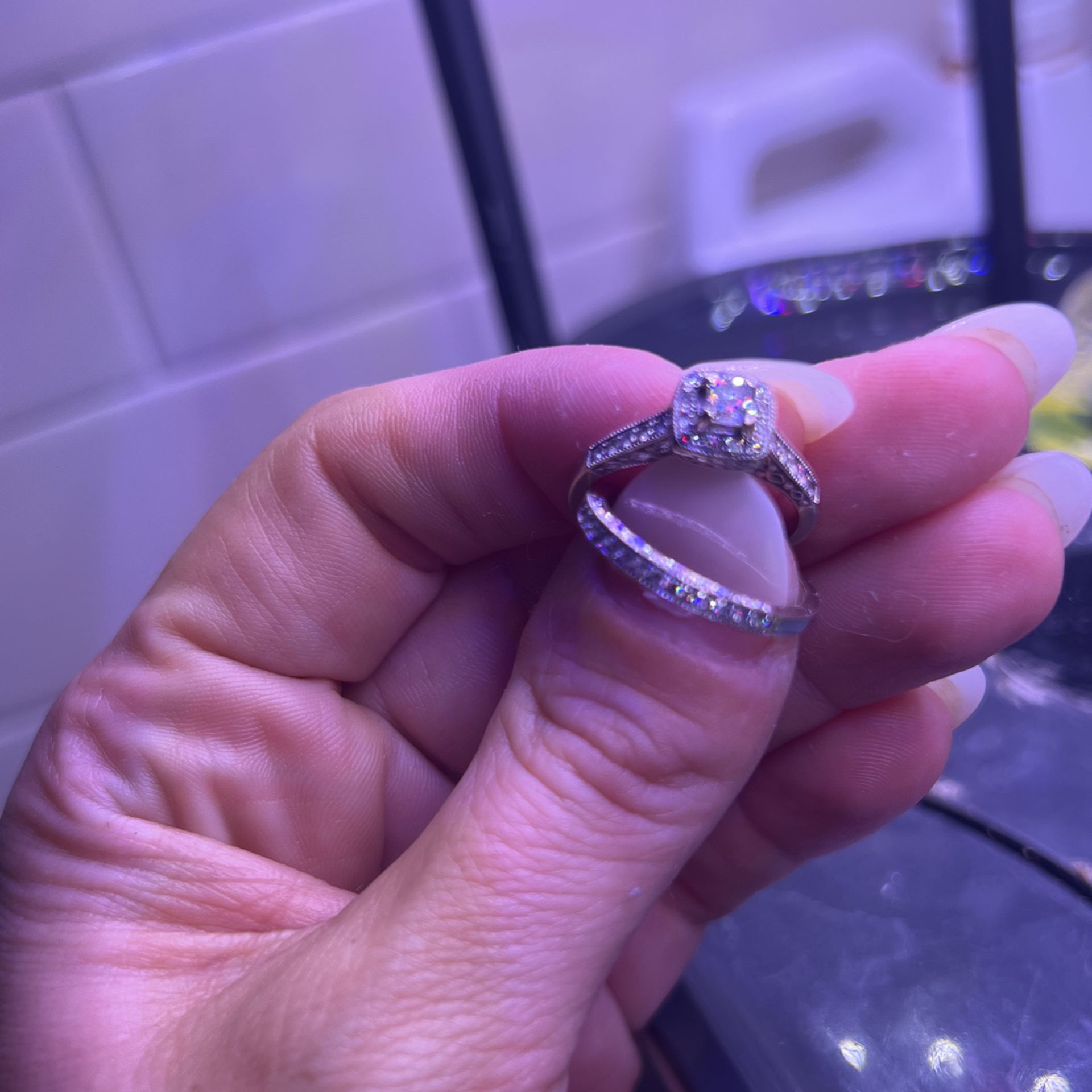 Kay Jewelers 1/2 Engagement Ring And Matching Wedding Band  