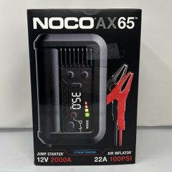 NOCO Boost+ Air AX65: 2000A Jump Starter with Air Compressor Tire Inflator 