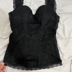 black corset shirt 