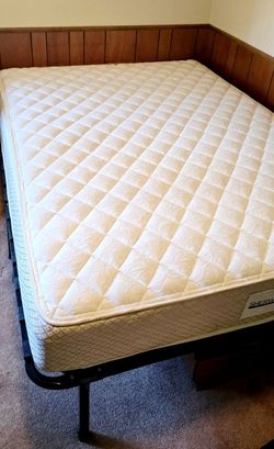 Queen Bed & Bed Frame $150 (Sat. Estate Sale)