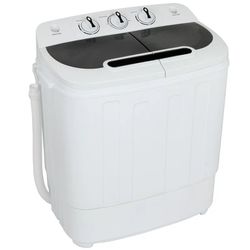  Home Compact Washing Machine Twin Tub Portable mini 8 Washer + 5 Dryer (Dual, 13lbs)