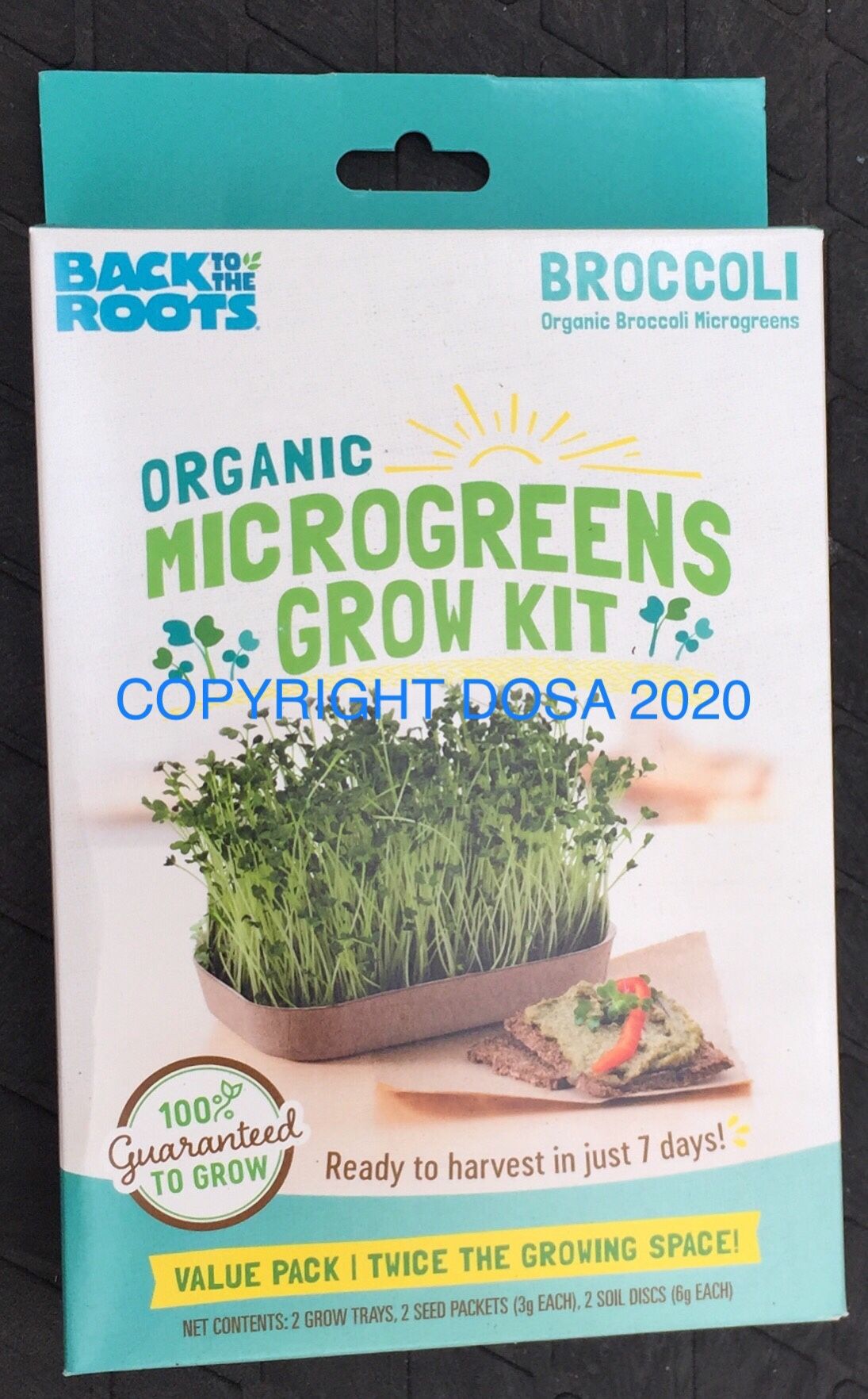 BTTR Organic Broccoli Microgreens Grow Kit, 42005