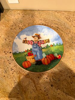 fall decoration plate