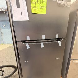 Black Top Freezer Refrigerator 