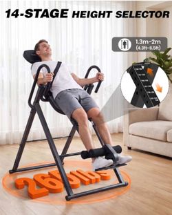 Inversion Table with 14-Stage Height Selector