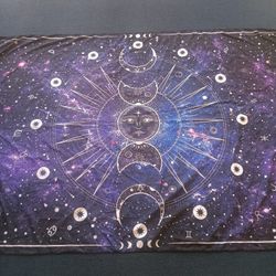 Cosmic Moon Tapestry 85in x 58in