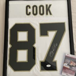 Jared Cook Autographed Framed Jersey