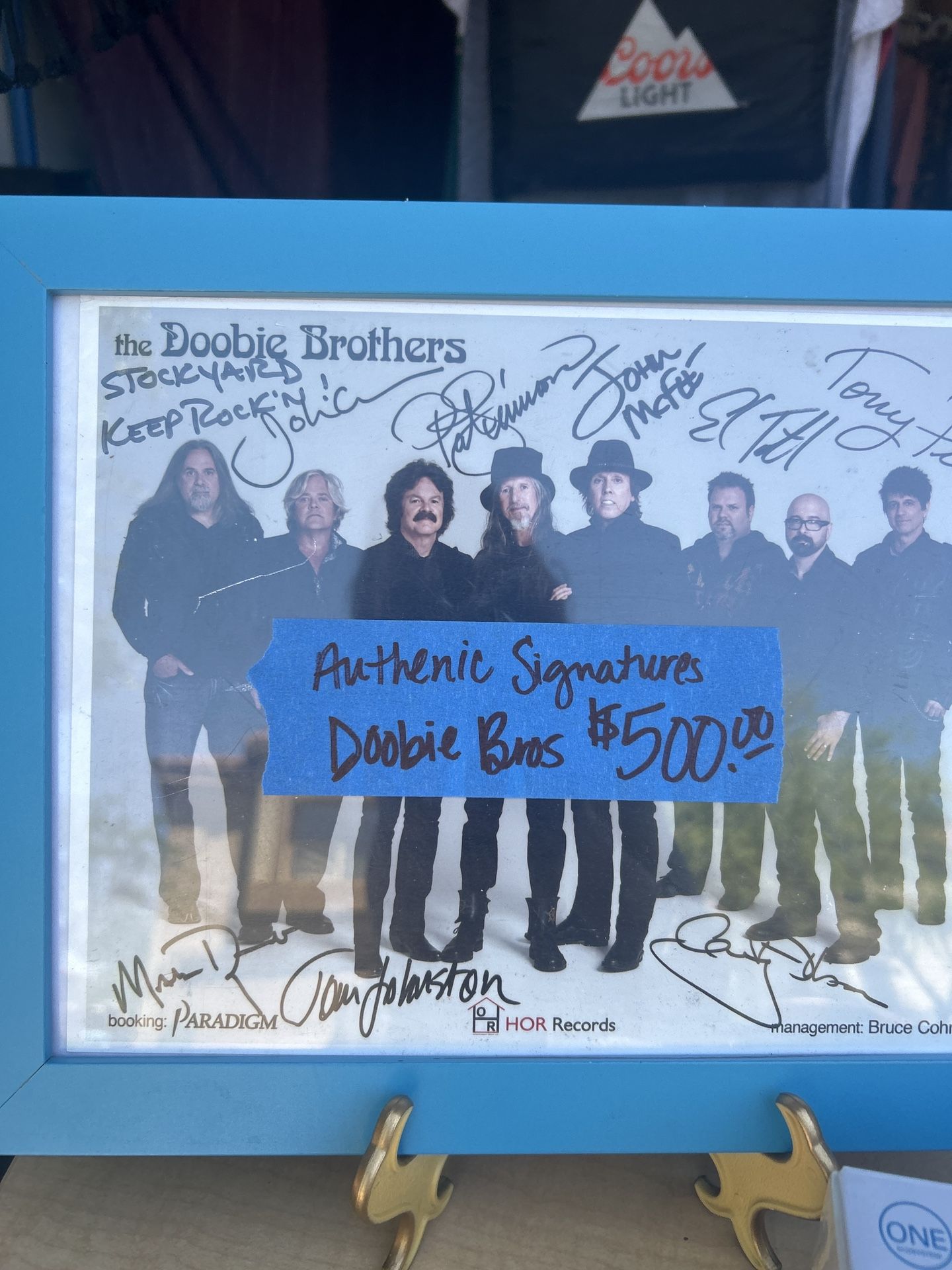 Doobie Brothers Autographed Photo-all 8 Signatures