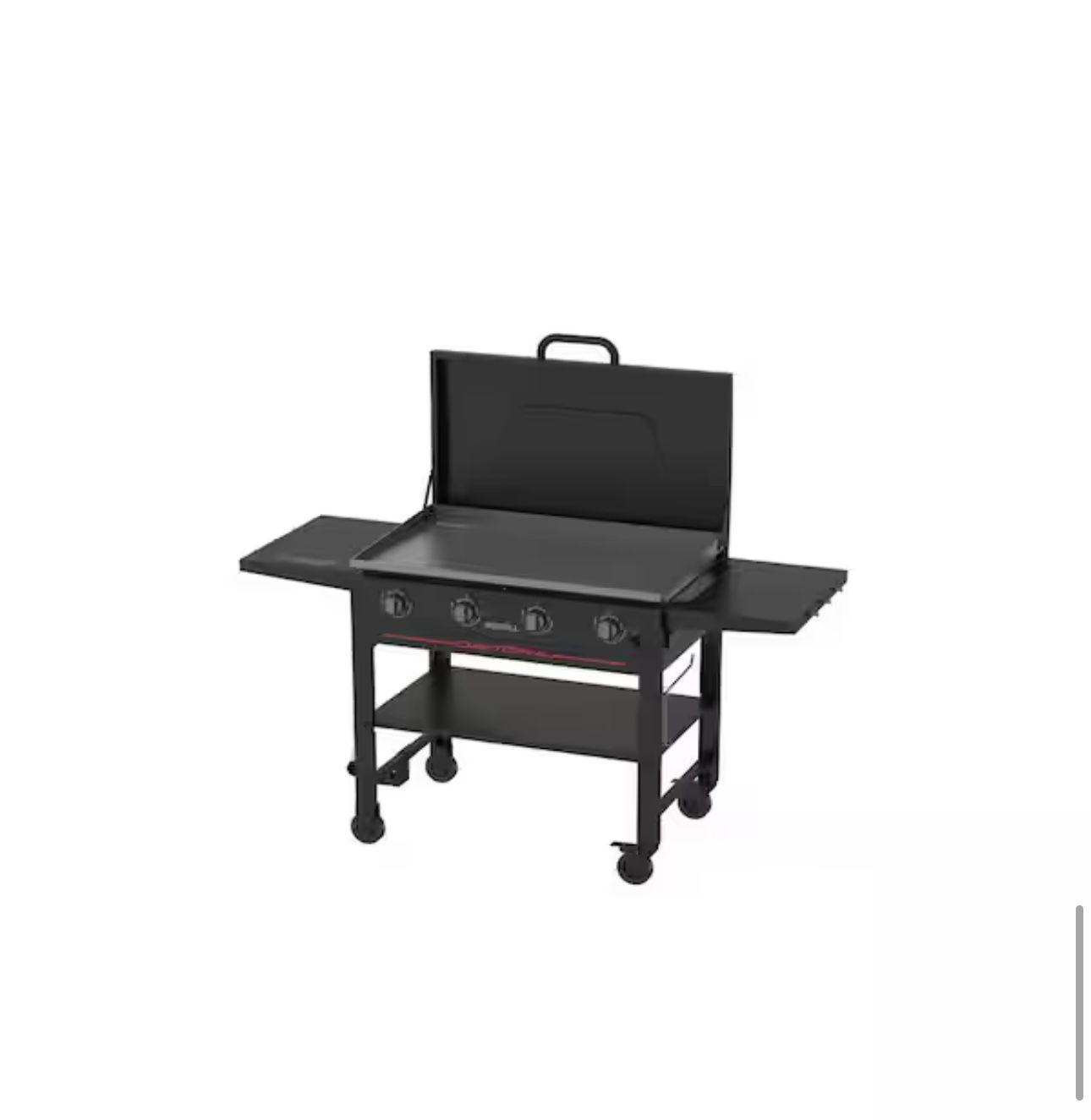 Nexgrill Daytona 4-Burner Propane Gas Griddle with Lid in Black