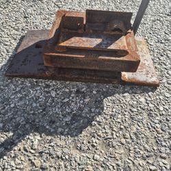 Piece Of Railroad Metal Steel blacksmith Tool Tools Anvil Plate railroad tie plate Jig