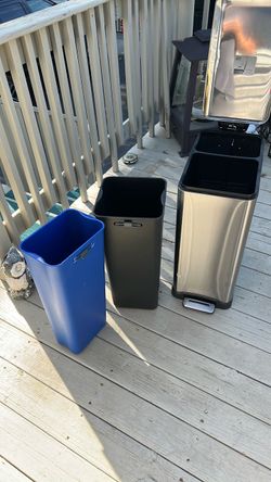 Stainless steel, recycling bin, trash kit