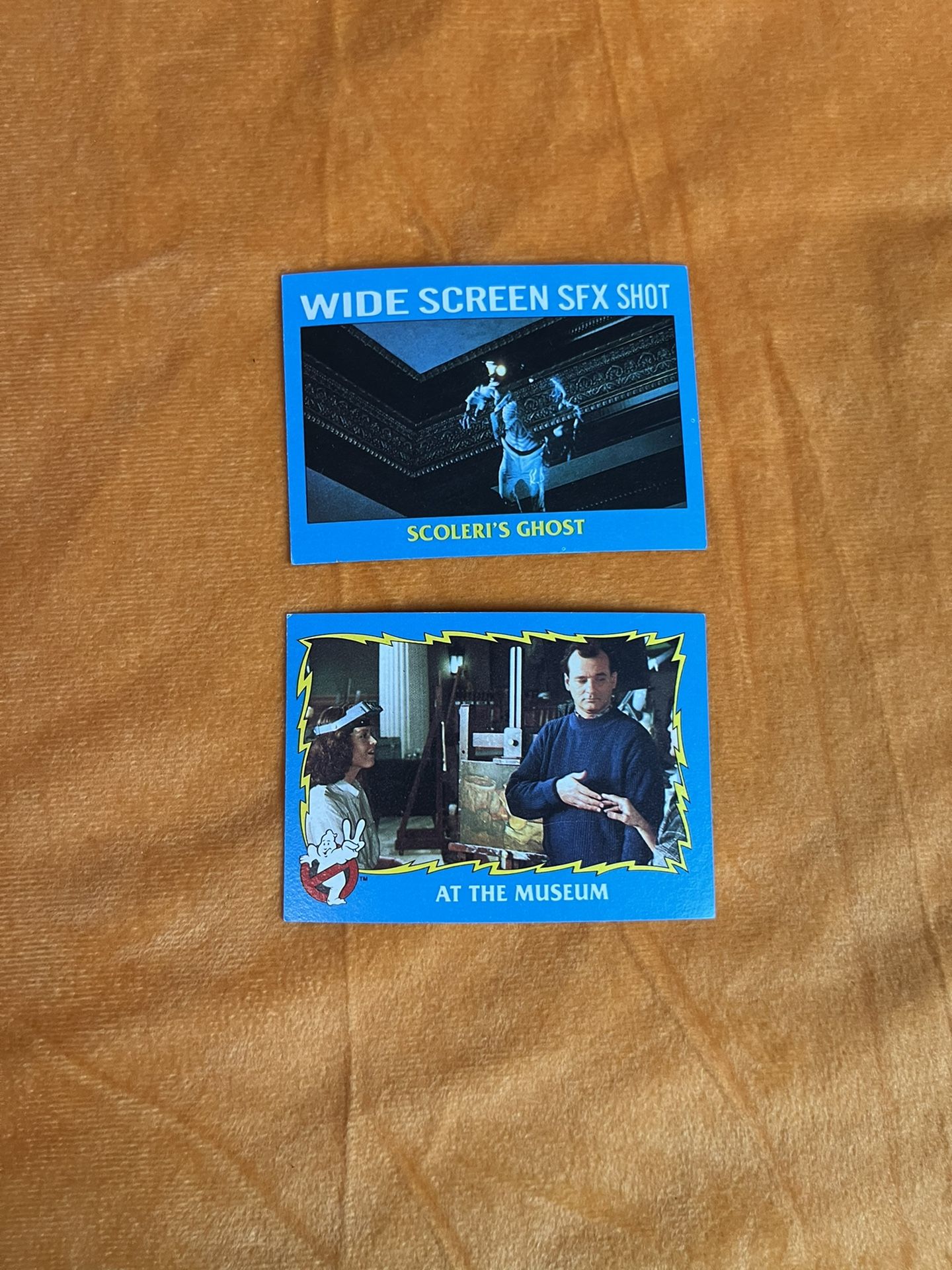 2 vintage 1989 ghostbusters trading cards