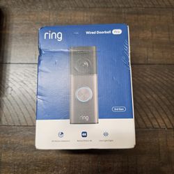 Ring Wired Doorbell Pro (3rd Gen) - 4K Retinal Vision 3D Motion Silver (SEALED)