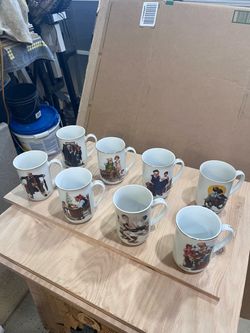 Norman Rockwell cups
